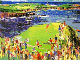Leroy Neiman The 16th at Cypress painting